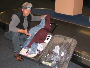 Damaged luggage